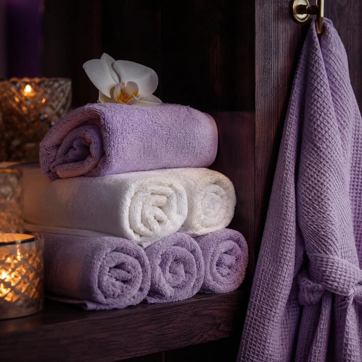Havlu ve bornoz seti — Lila Spa, Beylikdüzü misafirlerine hizmet veren salon