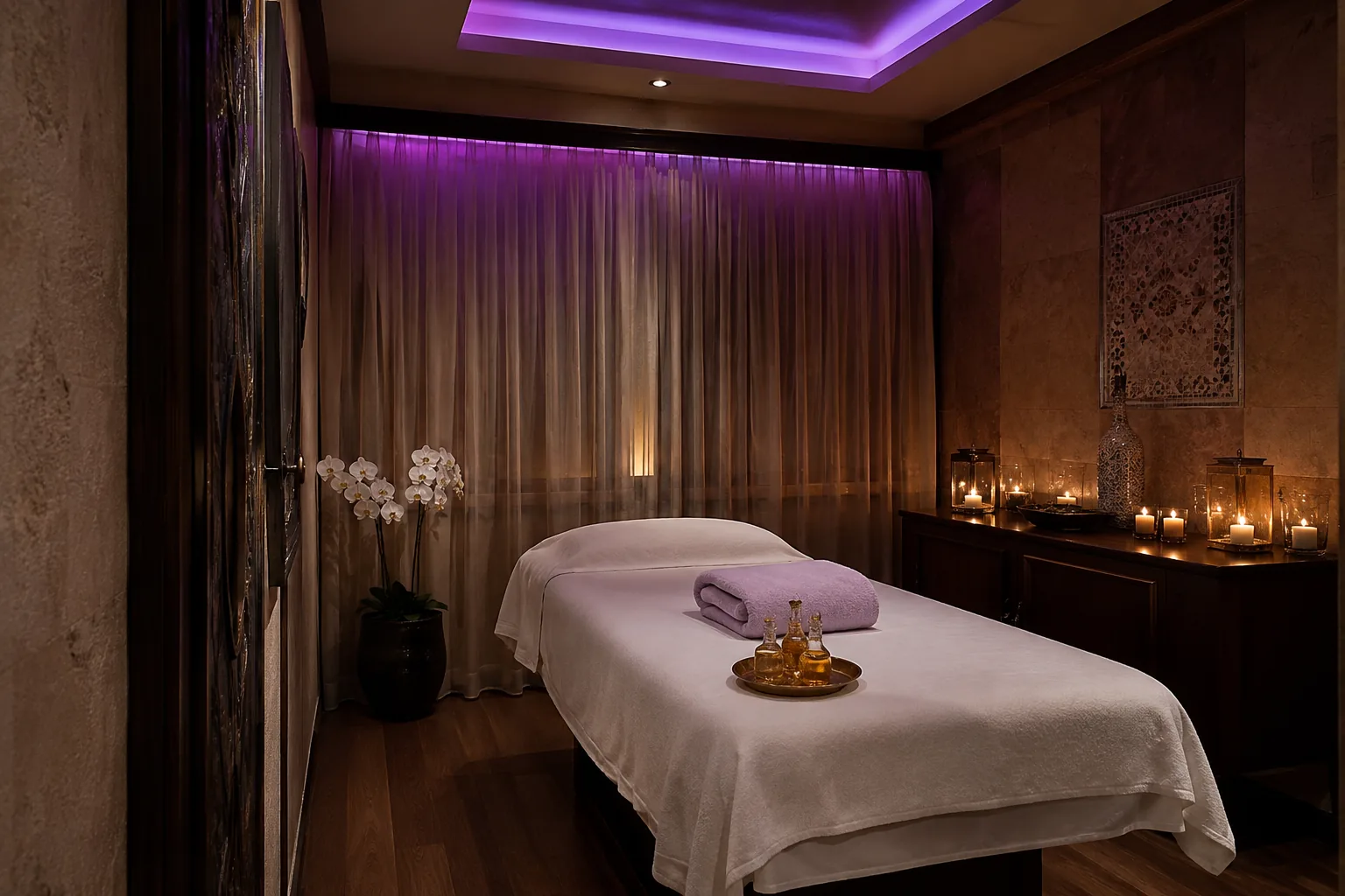 Masaj odasının genel görünümü — Lila Spa, Beylikdüzü misafirlerine hizmet veren salon