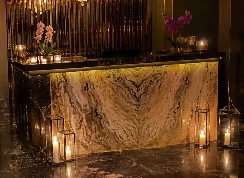 Resepsiyon karşılama alanı — Lila Spa, Beylikdüzü misafirlerine hizmet veren salon