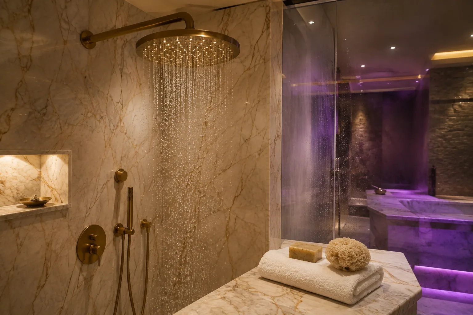 Spa duş bölümü — Lila Spa, Beylikdüzü misafirlerine hizmet veren salon